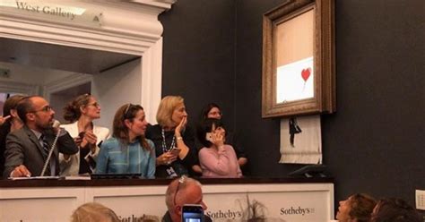 Продано! Картина Бенксі самознищилася відразу після її покупки на ...