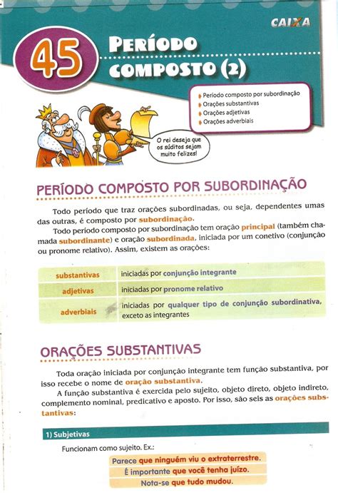 Orações Subordinadas Substantivas Subjetivas Exemplos