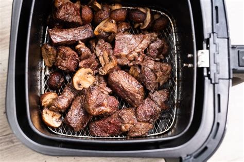 Best Air Fryer Steak Bites Recipe With Mushrooms Super Delicous