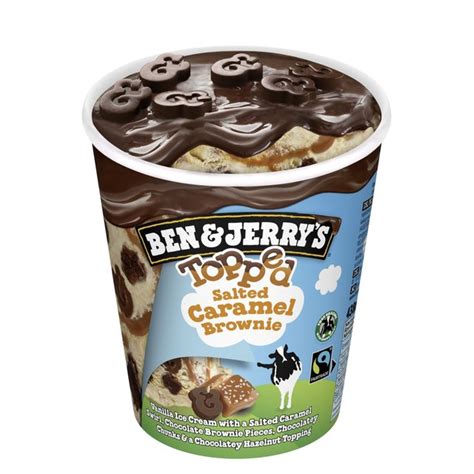 Ben And Jerrys Topped Salted Caramel Brownie Ice Cream Ocado