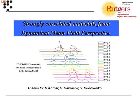 PPT Strongly Correlated Materials From Dynamical Mean Field