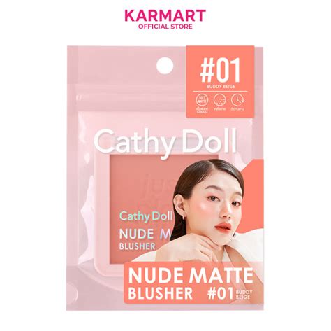 Cathy Doll นดแมททบลชเชอร 6g Cathy Doll Nude Matte Blusher 6g Lazada co th