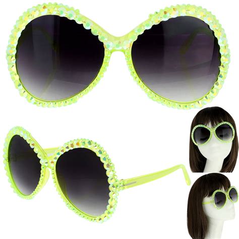 Gly11445 Bcl Sparkling Rhinestone Round Sunglasses