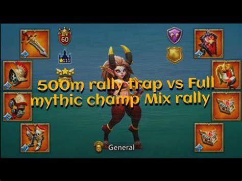 Lords Mobile M F P Rally Trap Vs Full Champ Mix Rally Lordsmobile