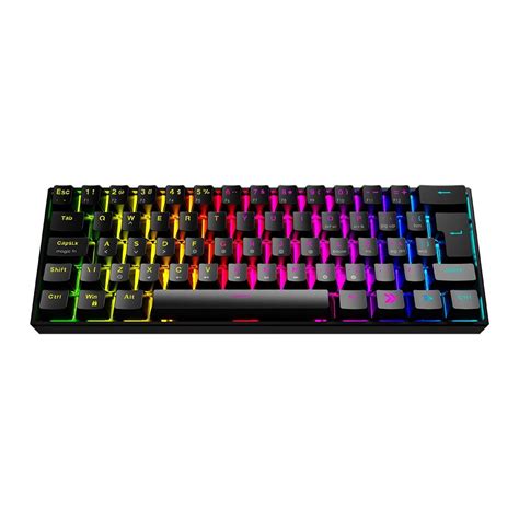 Teclado Mecânico Gamer KBM GAMING TG600 Preto 60 e ABNT2 RGB