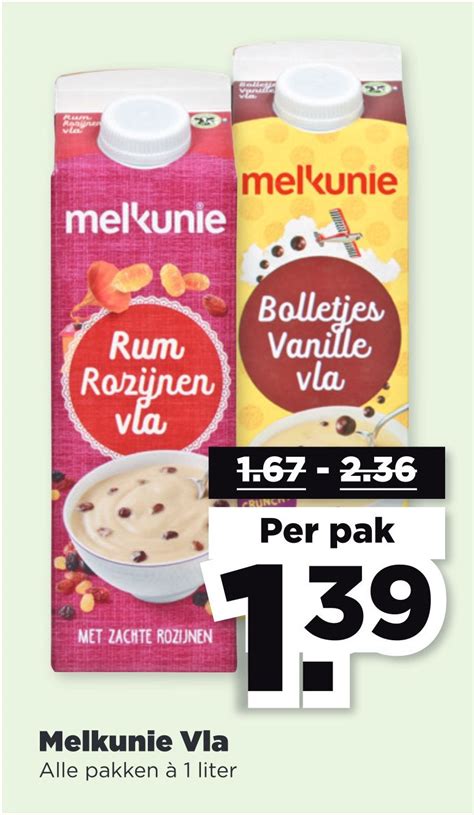 Melkunie Vla Aanbieding Bij PLUS