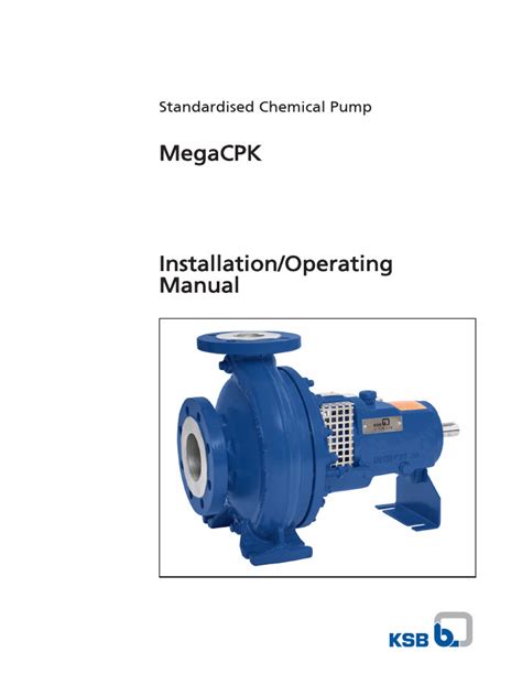 polish water pump boiler blowdown pump lp feed pump om