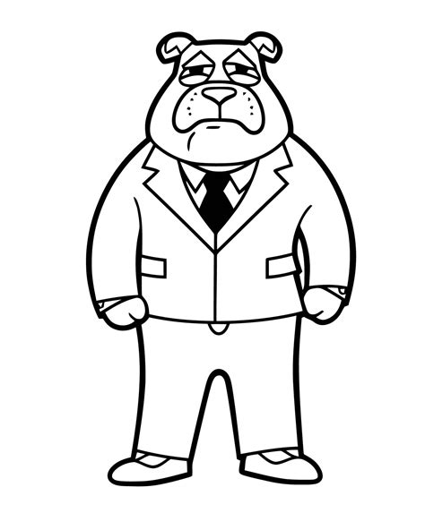 Dog In A Suit 24226422 Vector Art At Vecteezy