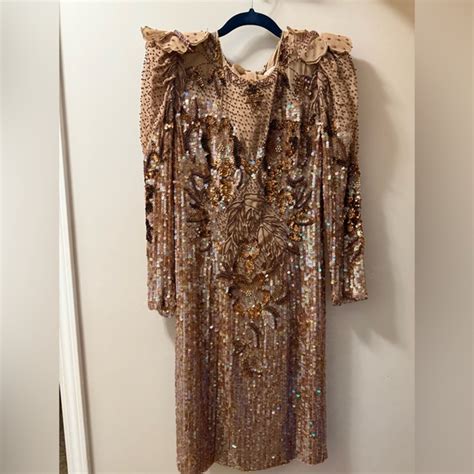 Landa Dresses Landa Nude Iridescent Dress Poshmark