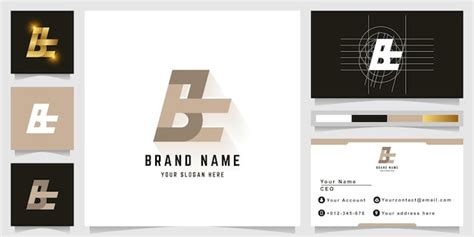 Premium Vector Letter Bt Or TB Monogram Logo With Business Card Design