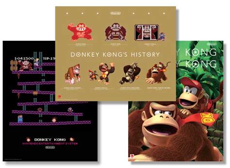 Donkey Kong Poster Set The Gaming Shelf