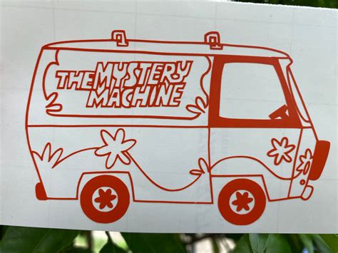 The Mystery Machine Van Decal Scooby Car Decal The Gang Etsy