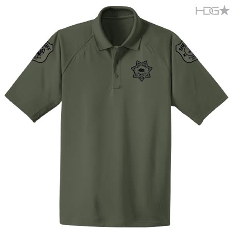 Stanislaus County Sheriff K-9 Unit OD Green Tactical Polo | HDG Tactical