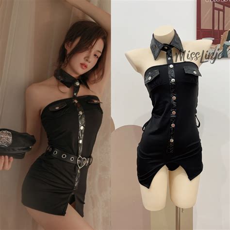 Jual Baju Lingerie Cosplay Polisi Wanita Sexy Kostum Polwan Seksi Model Kemben Shopee Indonesia