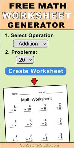 Math Worksheet Generator (Create Free Random Math Problems)