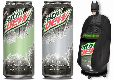 Mt Dew Dark Night Rises Batman Cans Mountain Dew The Dark Knight