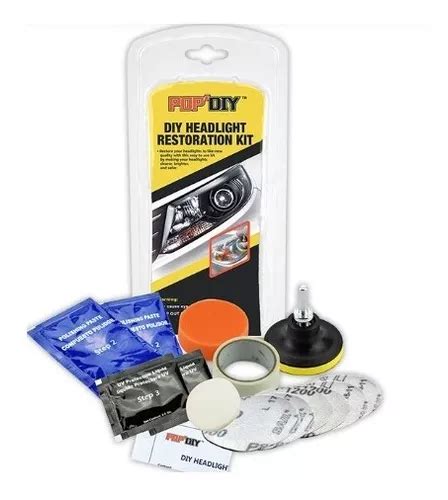 Kit Pulido Restaurador Faros Auto P Taladro Completo Meses Sin Intereses