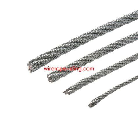 AISI 304 316 7x37 Stainless Steel Wire Rope High Tension Steel Cable