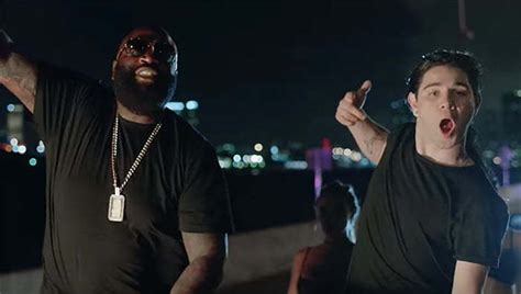 Rick Ross Skrillex And The Joker In Purple Lamborghini Video