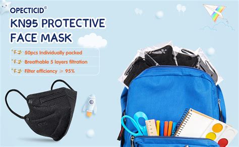 Amazon Opecticid Kn Masks Small Pcs Black Disposable Face