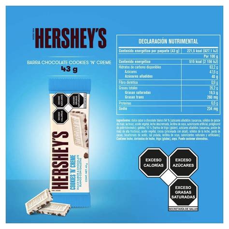 Chocolate Blanco Hersheys Cookies And Creme 43 G Walmart