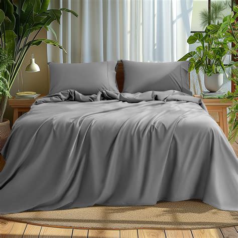 Amazon Aiangu Cotton Queen Size Sheets Set Luxury High