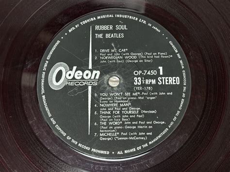 Yahoo オークション The Beatles RUBBER SOUL Odeon OP 7450 赤