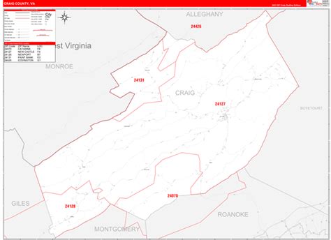 Digital Maps Of Craig County Virginia