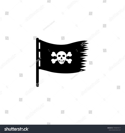 Calico Jack Pirate Flag Stock Vector (Royalty Free) 1059091817 ...