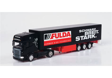 Herpa Scania R TL Gardinenplanen Sattelzug Fulda Spedition Sorg 150606