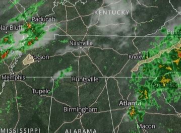 State of Tennessee Weather Doppler Radar Map