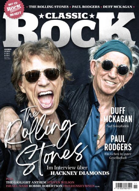 Mick Jagger Keith Richards Classic Rock Magazine November 2023 Cover