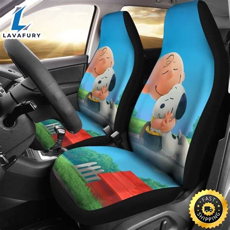 Snoopy Cute Car Seat Covers Universal Fit Lavafury