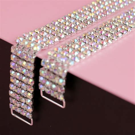 AB Crystal Bikini Connectors Bottom Bikini Connectors Vicky Ross Fit