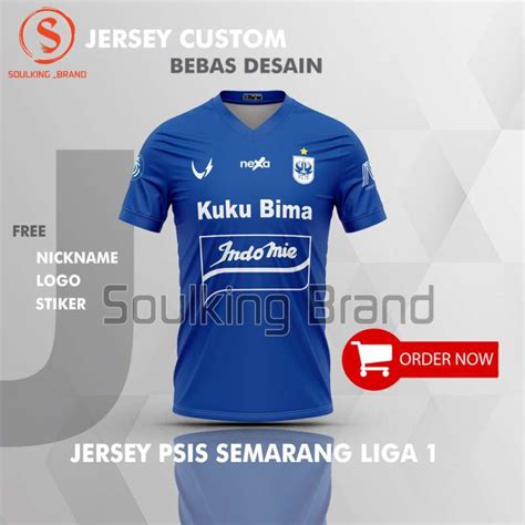 Promo Jersey Psis Semarang 2024 Home Liga 1 Indonesia Free Custom Nama