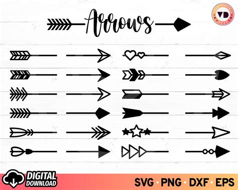 Split Arrows SVG Bundle Arrow Clipart Heart Arrow Svg Arrow Etsy