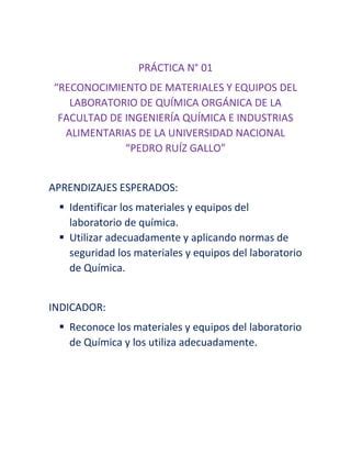 Informe Instrumentos De Laboratorio PDF