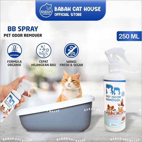 Jual Bb Spray Penghilang Bau Kotoran Kucing Pet Odor Remover Parfum