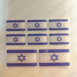 Sticker Israel Resin Domed Stickers Israel Flag 3D Vinyl Adhesive Decal ...