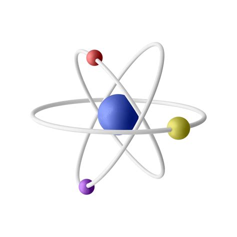 Premium Vector 3d Realistic Atom With Orbital Electrons Isolated On