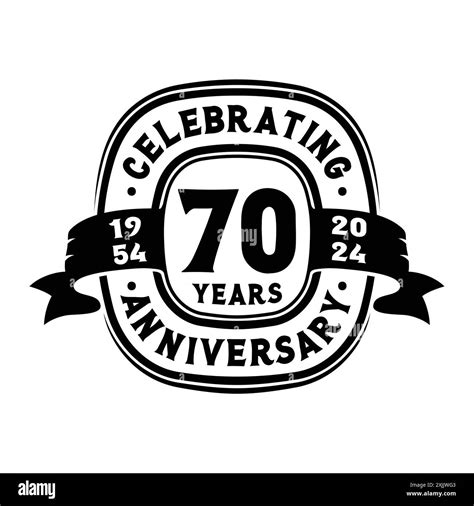 70th Anniversary Celebration Logo Design Template 70th Anniversary