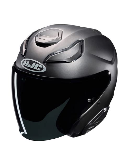 HJC F31 KASK MOTOCYKLOWY JETT SOLID SEMI FLAT TITANIUM Kaski Otwarte