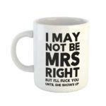 I May Not Be Mrs Right But I Ll Fuck You Until She Shows Up Mug You Said It