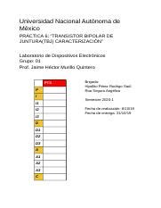 Practica 6 docx Universidad Nacional Autónoma de México PRÁCTICA 6