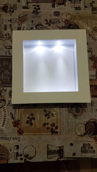 Nicho 40x40x6 Cm Led E Moldura Elo7 Produtos Especiais