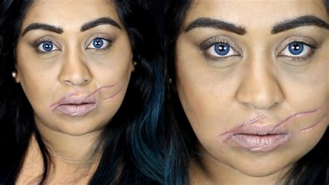 Last Minute Easy Sfx Scar Halloween Makeup Tutorial Nishi V Youtube