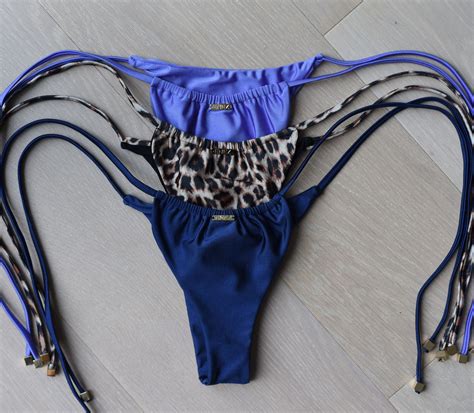 Violet Purple Thong Bikini Bottom Etsy