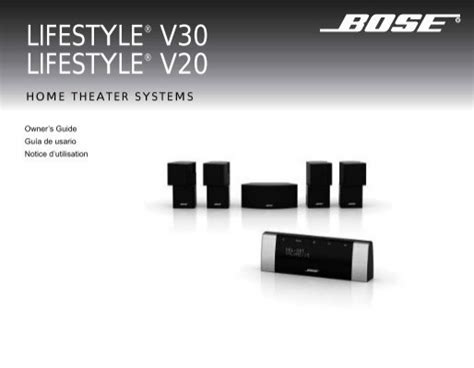 LIFESTYLE V30 LIFESTYLE V20 Bose