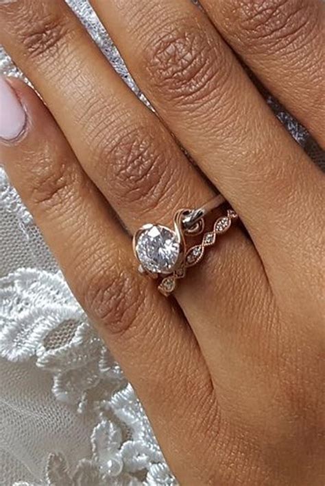 30 Rose Gold Wedding Rings For The Romantic Bride To Be Oh So Perfect