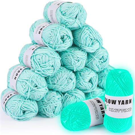 Amazon 5 Pcs Glow In The Dark Yarn Thick Glow Yarn DIY Crafts